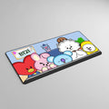 Deskpad with Black Overlock 30x78